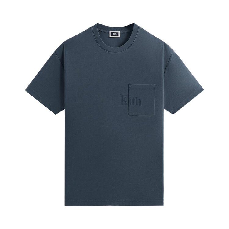 Футболка Kith Quinn Tee, синий 
Футболка Kith Quinn Tee, синий