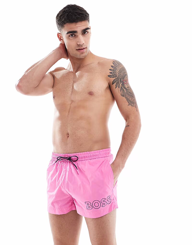 Плавки-шорты с логотипом Boss Mooneye розового цвета BOSS Orange
Плавки-шорты с логотипом Boss Mooneye розового цвета BOSS Orange