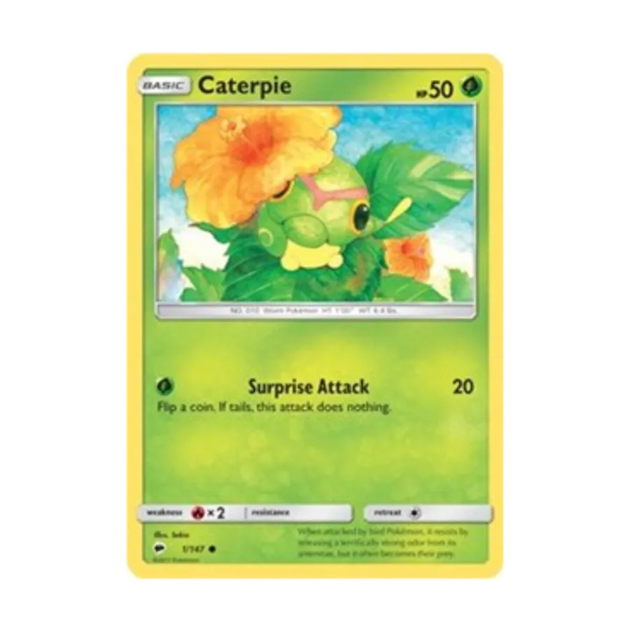 CCG Катерпи (К) #1, Pokemon - Sun & Moon - Burning Shadows - Singles
CCG Катерпи (К) #1, Pokemon - Sun & Moon - Burning Shadows - Singles