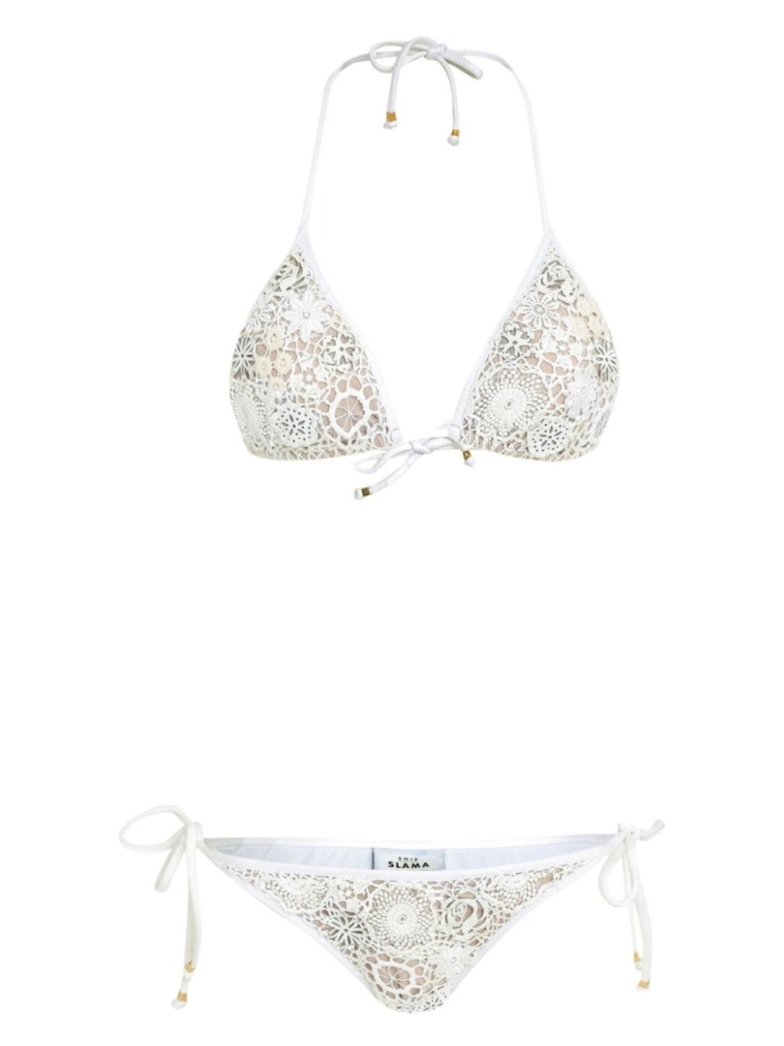 Amir Slama бикини с цветочной вышивкой, белый
Amir Slama бикини с цветочной вышивкой, белый