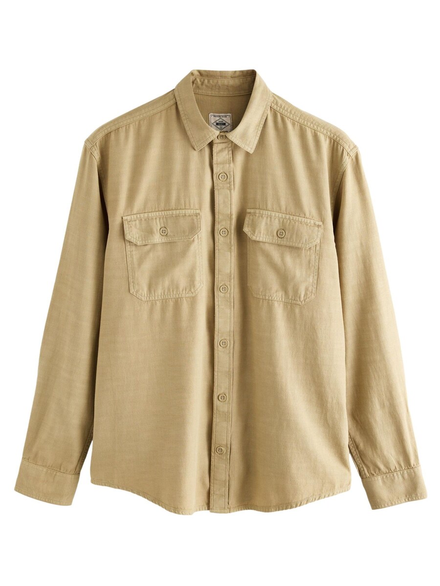 Рубашка обычного кроя на пуговицах Next, светло-коричневый
Рубашка обычного кроя на пуговицах Next, светло-коричневый