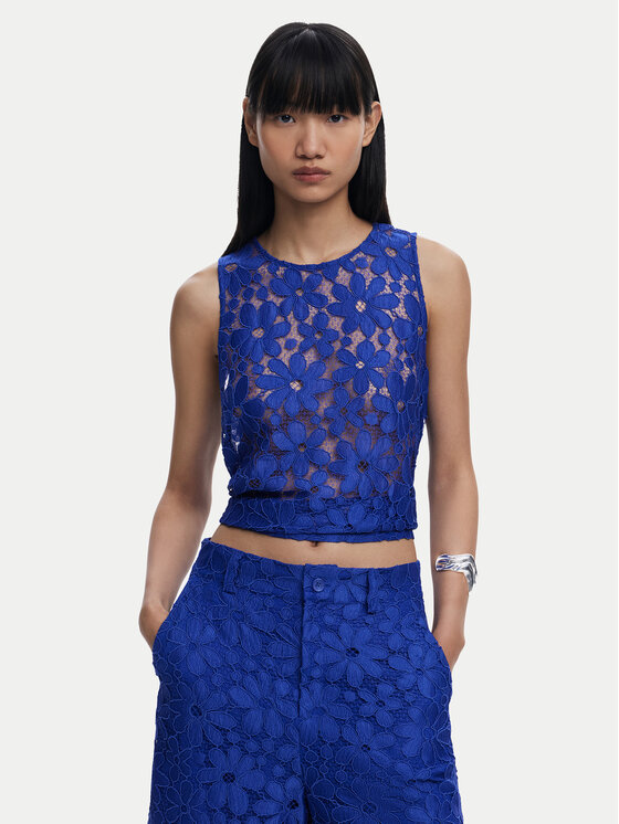 Топ slim fit Tanatos 25SWBW25 Desigual, синий
Топ slim fit Tanatos 25SWBW25 Desigual, синий