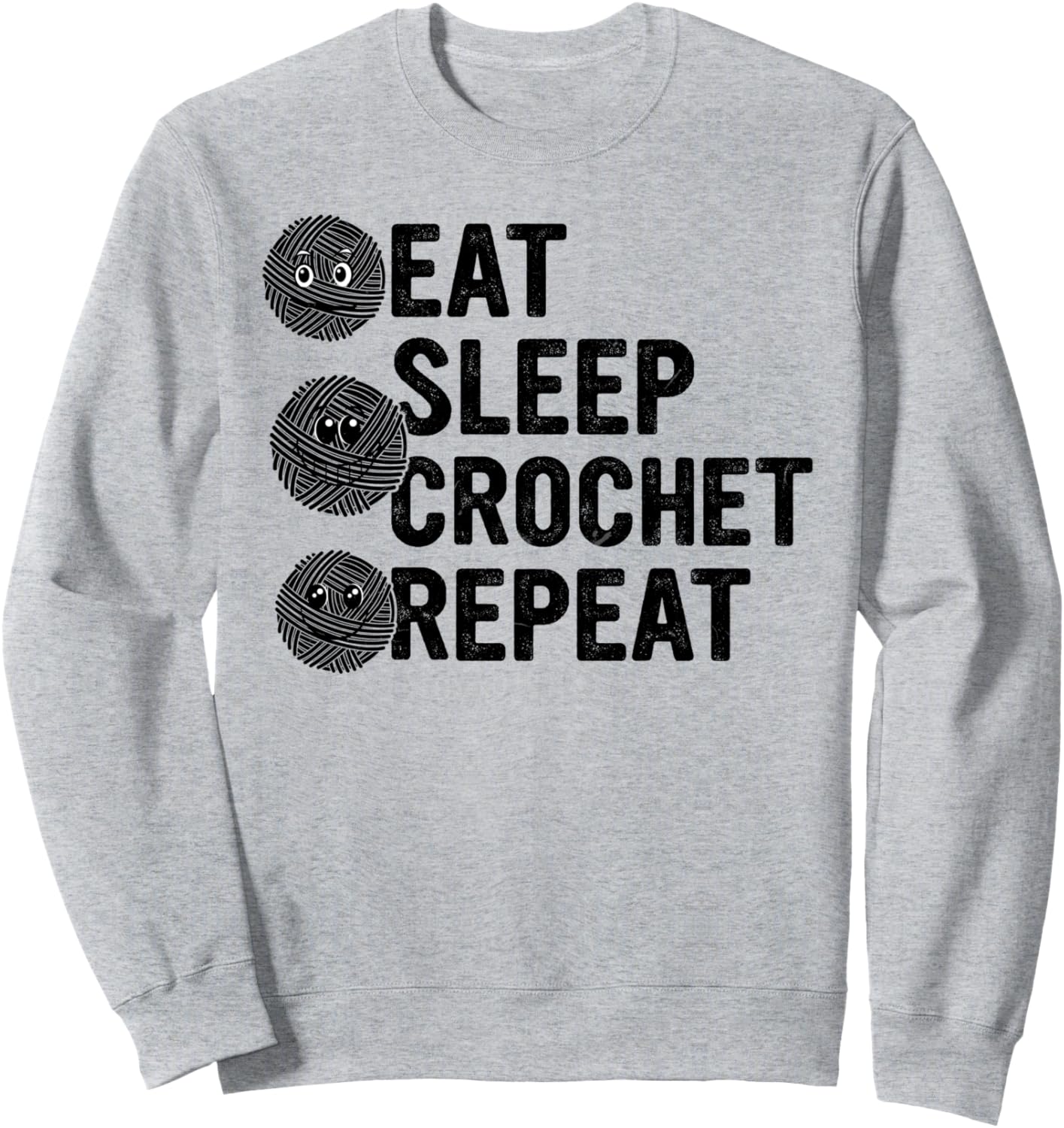 Eat Sleep Crochet Repeat - Вязаная толстовка Crochet Lover Crocheting Ideas, серый
Eat Sleep Crochet Repeat - Вязаная толстовка Crochet Lover Crocheting Ideas, серый