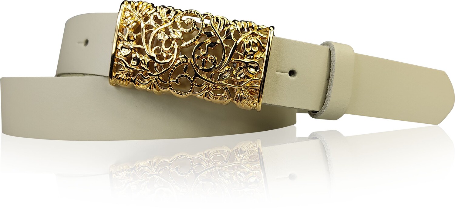 Кожаный ремень FRONHOFER, кремовый
Кожаный ремень FRONHOFER, кремовый