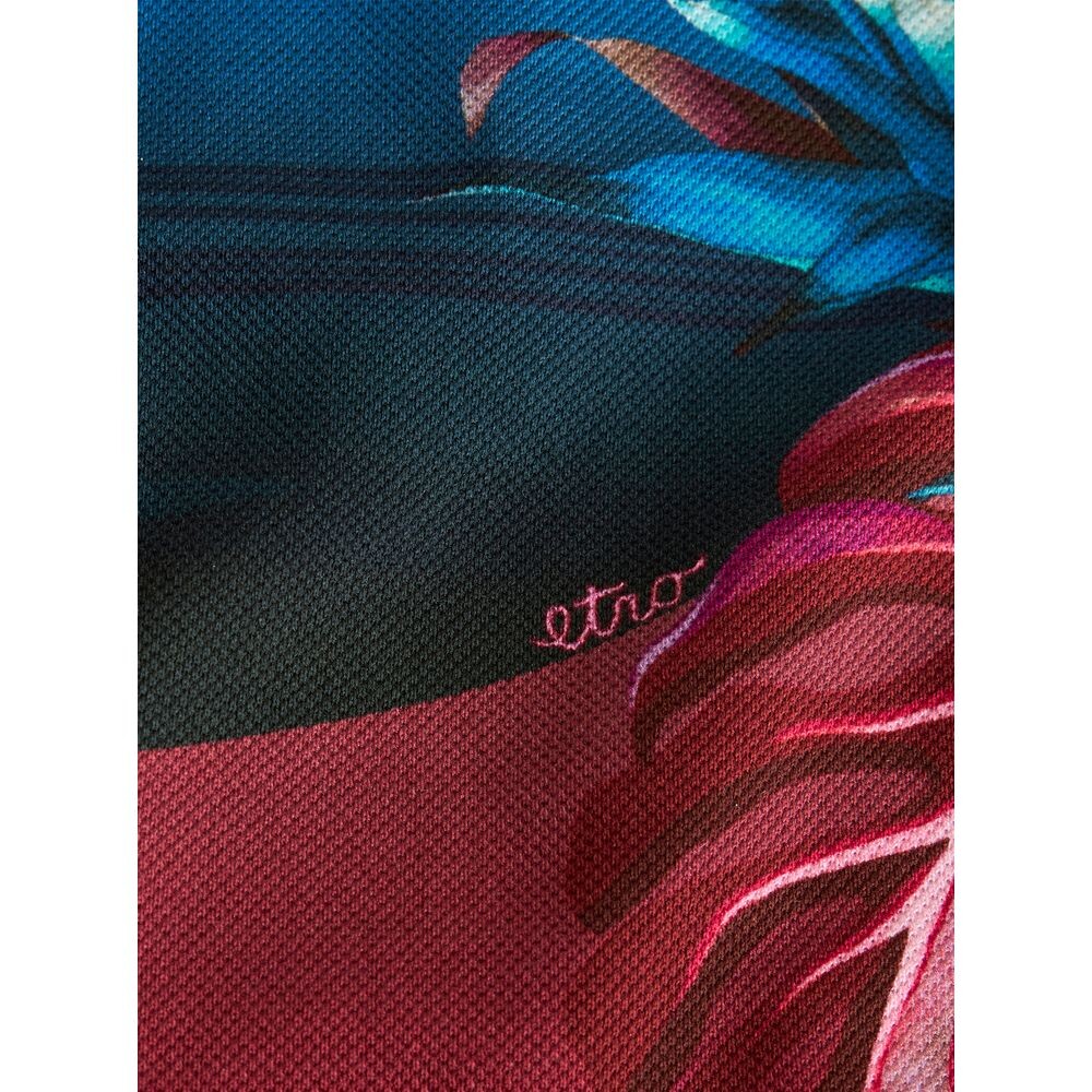 Рубашка-поло с фламинго Etro, розовый 
Рубашка-поло с фламинго Etro, розовый