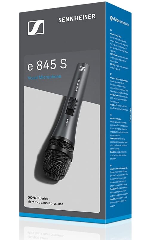 Динамический микрофон Sennheiser e845S Dynamic
Динамический микрофон Sennheiser e845S Dynamic