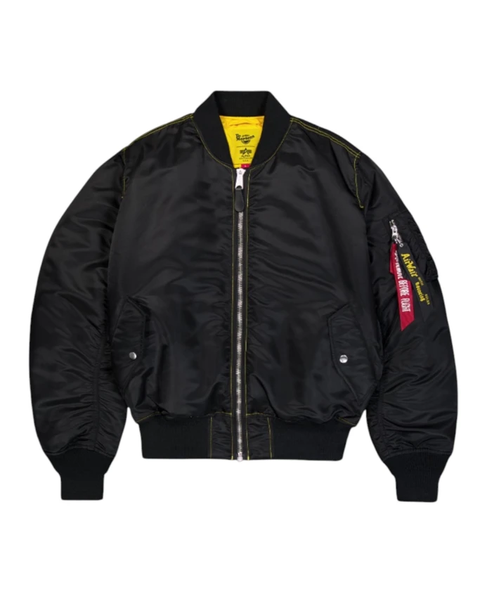 Реверсивная куртка-бомбер MA-1, созданная в сотрудничестве с Dr. Martens. Alpha Industries, черный
Реверсивная куртка-бомбер MA-1, созданная в сотрудничестве с Dr. Martens. Alpha Industries, черный
