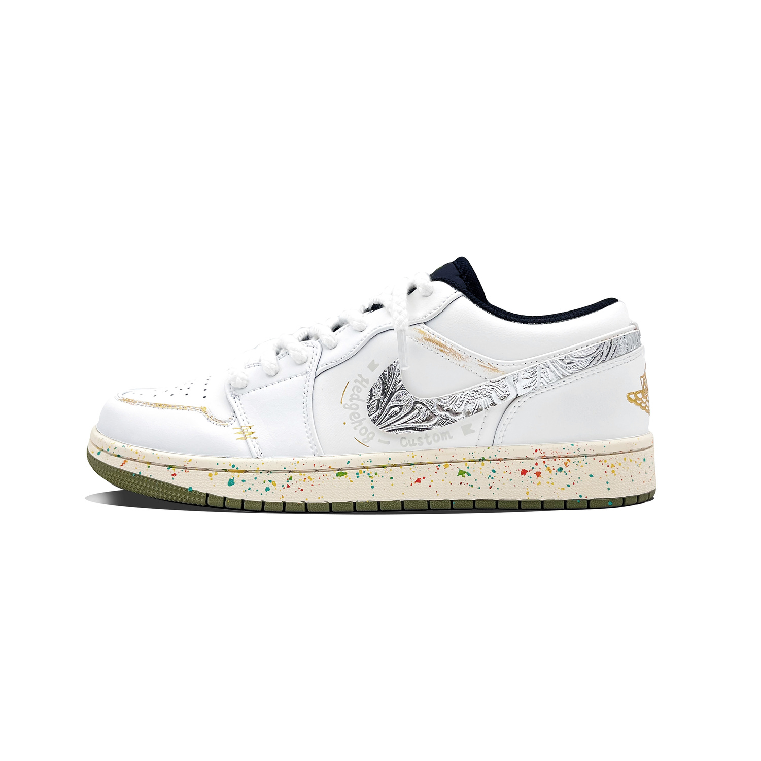 Jordan Air 1 Silver Rime нескользящие устойчивые к истиранию низкие детские скейтбординг кроссовки White для подростков
Jordan Air 1 Silver Rime нескользящие устойчивые к истиранию низкие детские скейтбординг кроссовки White для подростков