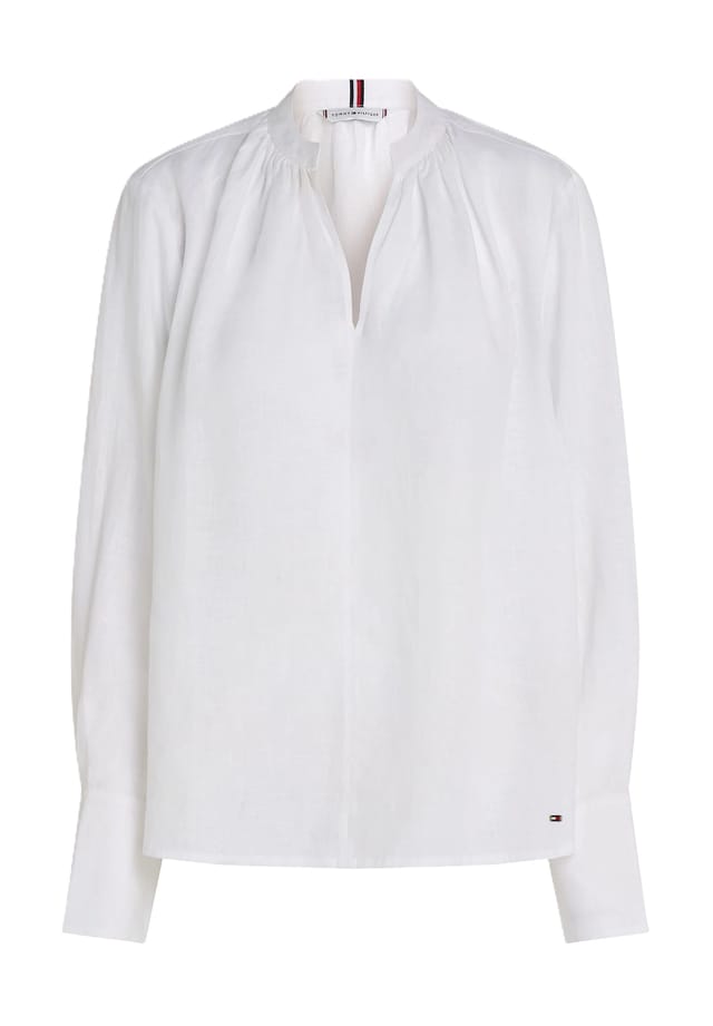 Льняная блузка с разрезом по горловине Tommy Hilfiger, белый
Льняная блузка с разрезом по горловине Tommy Hilfiger, белый