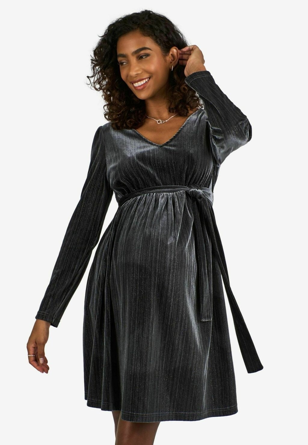 Дневное платье SPARKLE REGULAR FIT JoJo Maman Bébé, серый 
Дневное платье SPARKLE REGULAR FIT JoJo Maman Bébé, серый