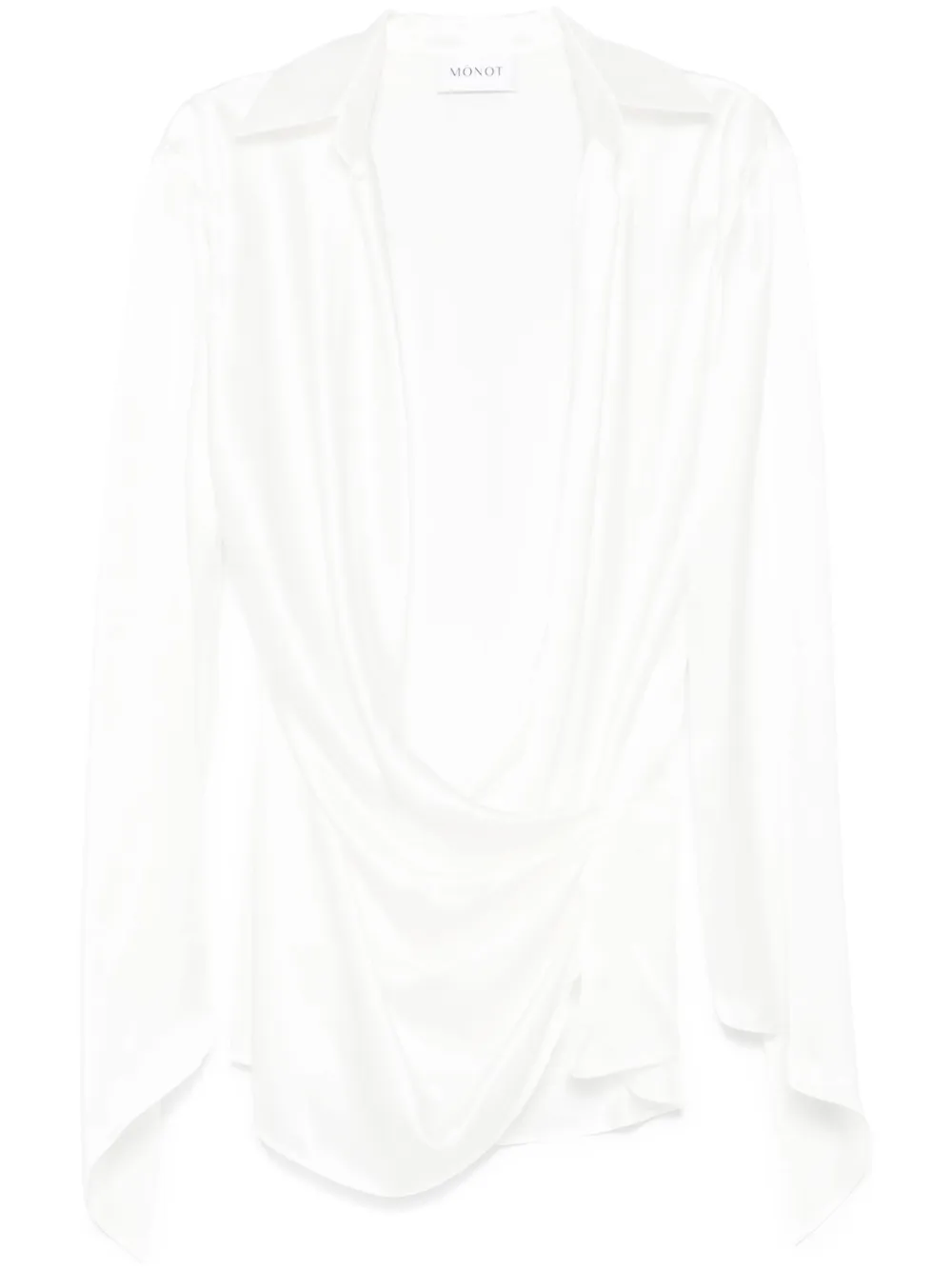 Атласное платье мини с запахом Mônot, белый
Атласное платье мини с запахом Mônot, белый