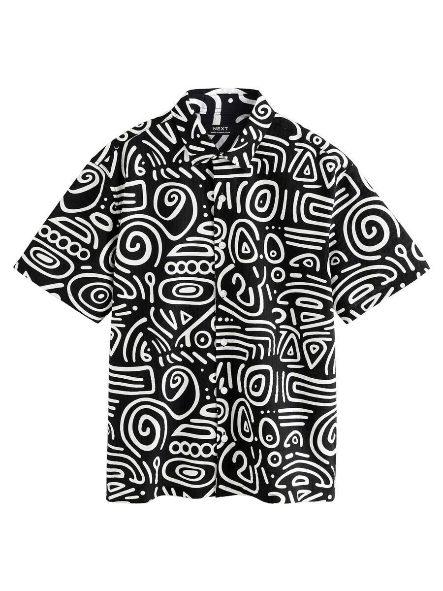 Рубашка на пуговицах классического кроя Next, черный
Рубашка на пуговицах классического кроя Next, черный