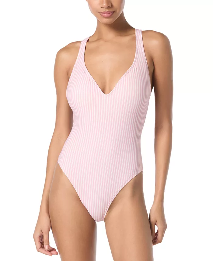 Женский купальник-монокини с глубоким V-образным вырезом и перекрещивающимися бретелями Michael Kors, розовый
Женский купальник-монокини с глубоким V-образным вырезом и перекрещивающимися бретелями Michael Kors, розовый