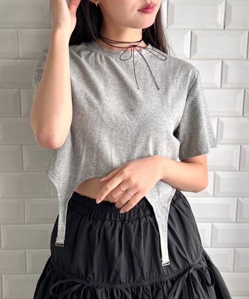 SOLLON. Футболка с короткими рукавами и подвязкой, SOLLON, серый
SOLLON. Футболка с короткими рукавами и подвязкой, SOLLON, серый