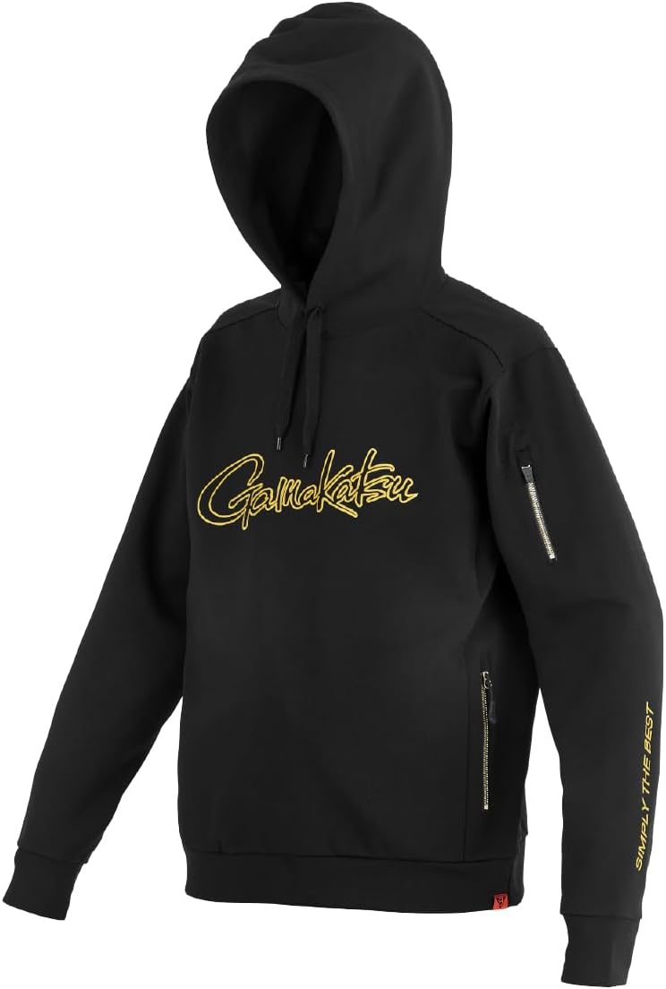 Толстовка Gamakatsu с капюшоном, унисекс, для взрослых, черный/золотой
Толстовка Gamakatsu с капюшоном, унисекс, для взрослых, черный/золотой