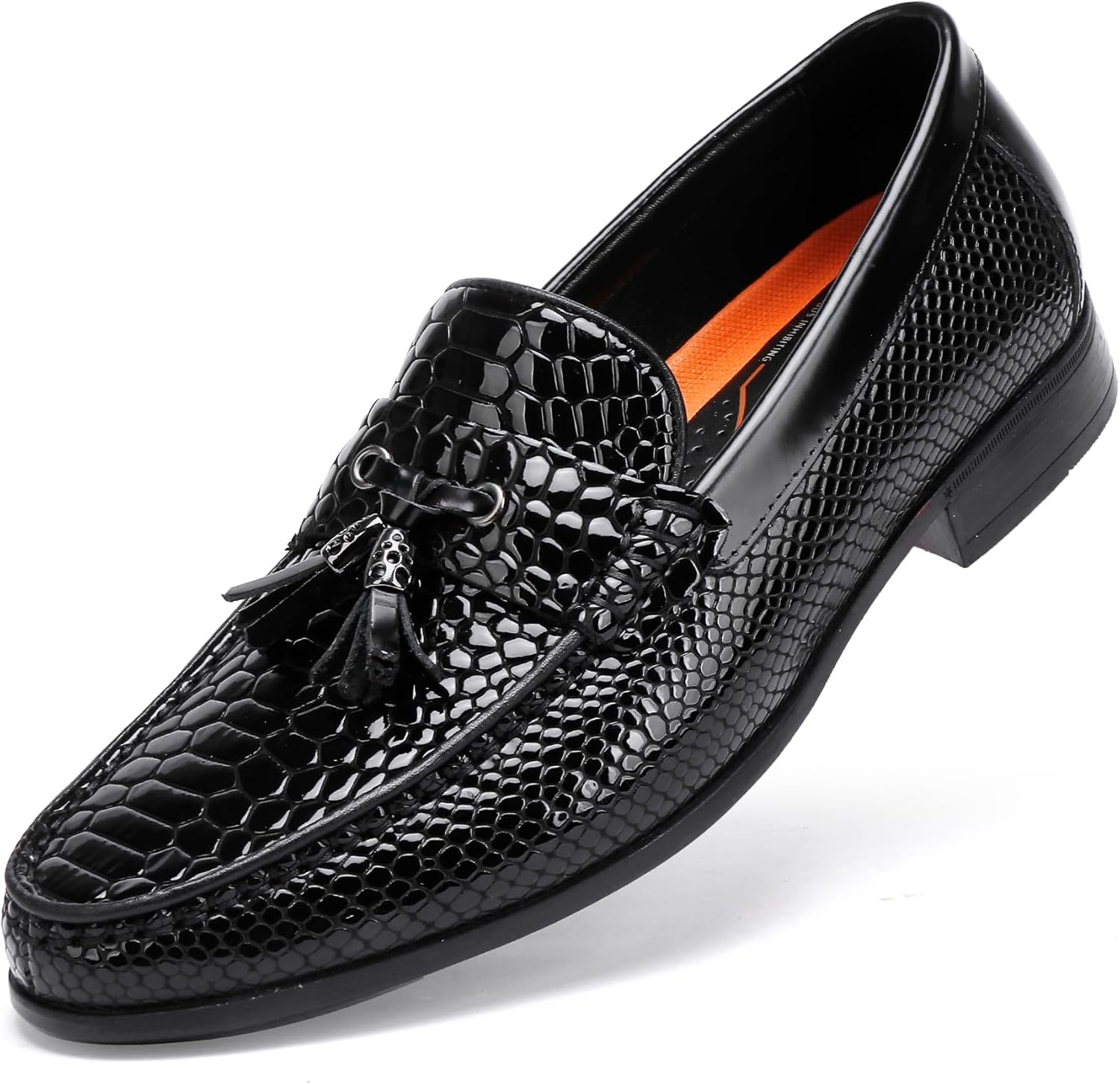 Мужские туфли с кисточками ChrisLOOK, модные классические кожаные лоферы с тиснением под крокодила, с кисточками, черный
Мужские туфли с кисточками ChrisLOOK, модные классические кожаные лоферы с тиснением под крокодила, с кисточками, черный