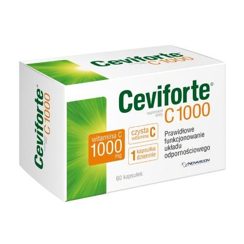 Ceviforte С, БАД 1000, 60 капсул.
Ceviforte С, БАД 1000, 60 капсул.