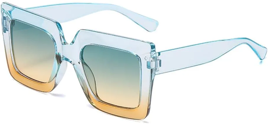 Модные солнцезащитные очки для женщин, стильные, с большой оправой, двухцветные, для мужчин, для отдыха на природе и пляже, солнцезащитные очки UV400 KTUCN, Green Tea
Модные солнцезащитные очки для женщин, стильные, с большой оправой, двухцветные, для мужчин, для отдыха на природе и пляже, солнцезащитные очки UV400 KTUCN, Green Tea