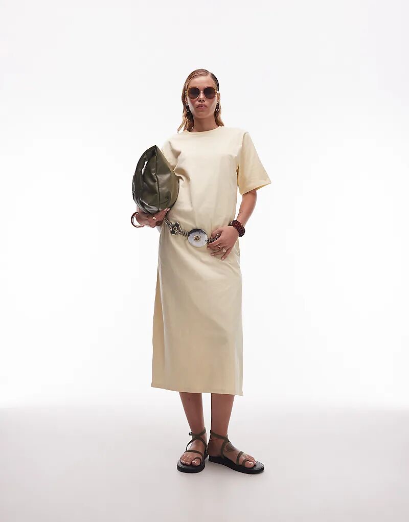 Длинное платье-футболка макси ASOS DESIGN свободного кроя цвета пахты
Длинное платье-футболка макси ASOS DESIGN свободного кроя цвета пахты