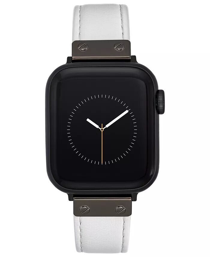 Женский белый ремешок из натуральной кожи, совместимый с Apple Watch 42/44/45/Ultra/Ultra 2 Anne Klein, белый
Женский белый ремешок из натуральной кожи, совместимый с Apple Watch 42/44/45/Ultra/Ultra 2 Anne Klein, белый