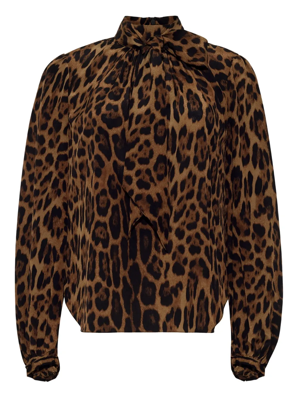 Блузка с леопардовым принтом и бантом на воротнике Joan Adam Lippes, коричневый
Блузка с леопардовым принтом и бантом на воротнике Joan Adam Lippes, коричневый