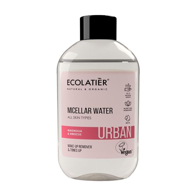 Городская магнолия и гибискус мицеллярная вода для всех типов кожи Ecolatier, 400 мл
Городская магнолия и гибискус мицеллярная вода для всех типов кожи Ecolatier, 400 мл