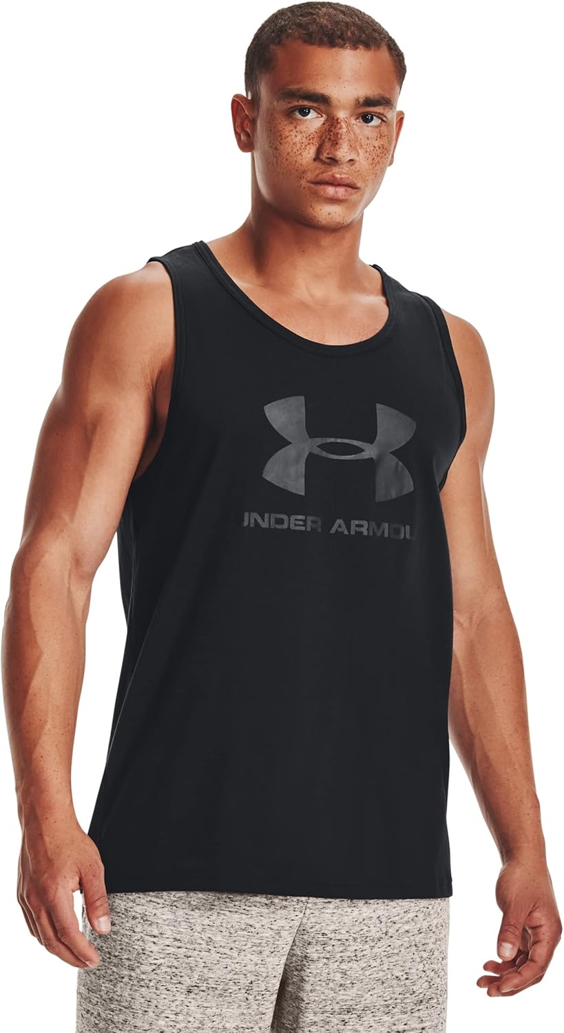 Майка мужская спортивная с логотипом Under Armour, Black (001)/Quirky Lime
Майка мужская спортивная с логотипом Under Armour, Black (001)/Quirky Lime