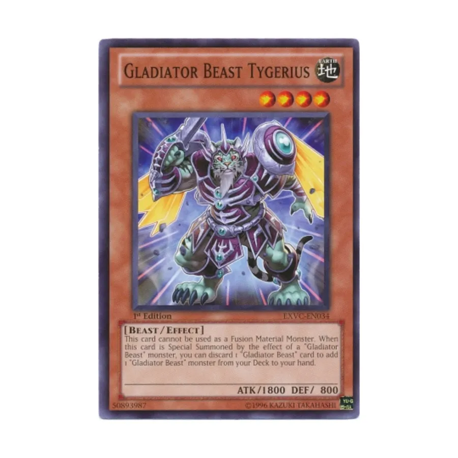 CCG Зверь-гладиатор Тигерий (Обычный), Yu-Gi-Oh - Extreme Victory - Singles
CCG Зверь-гладиатор Тигерий (Обычный), Yu-Gi-Oh - Extreme Victory - Singles