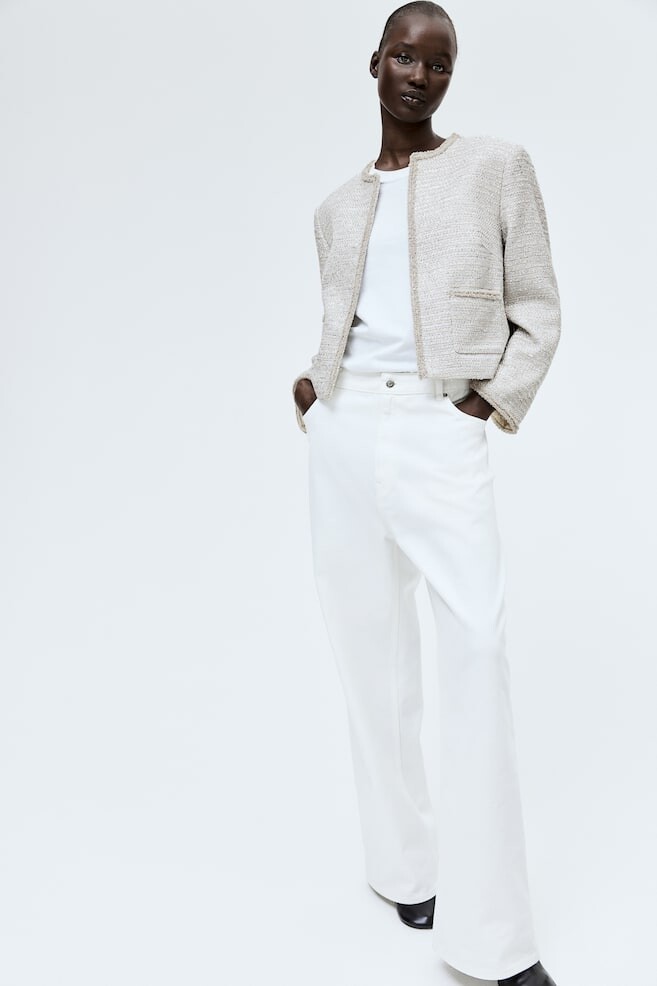 Куртка из структурированной ткани H&M, белый
Куртка из структурированной ткани H&M, белый