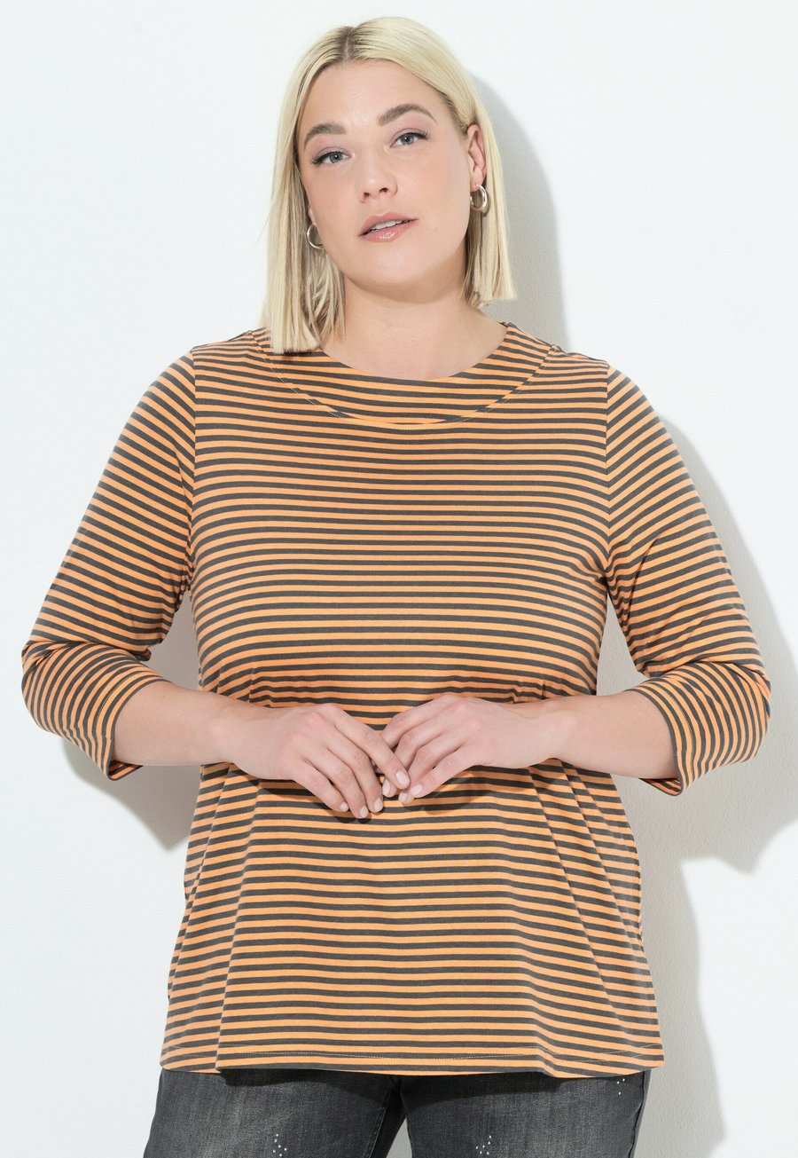 Топ Ulla Popken STRIPED 3/4 SLEEVE, Neon Orange/Orange
Топ Ulla Popken STRIPED 3/4 SLEEVE, Neon Orange/Orange