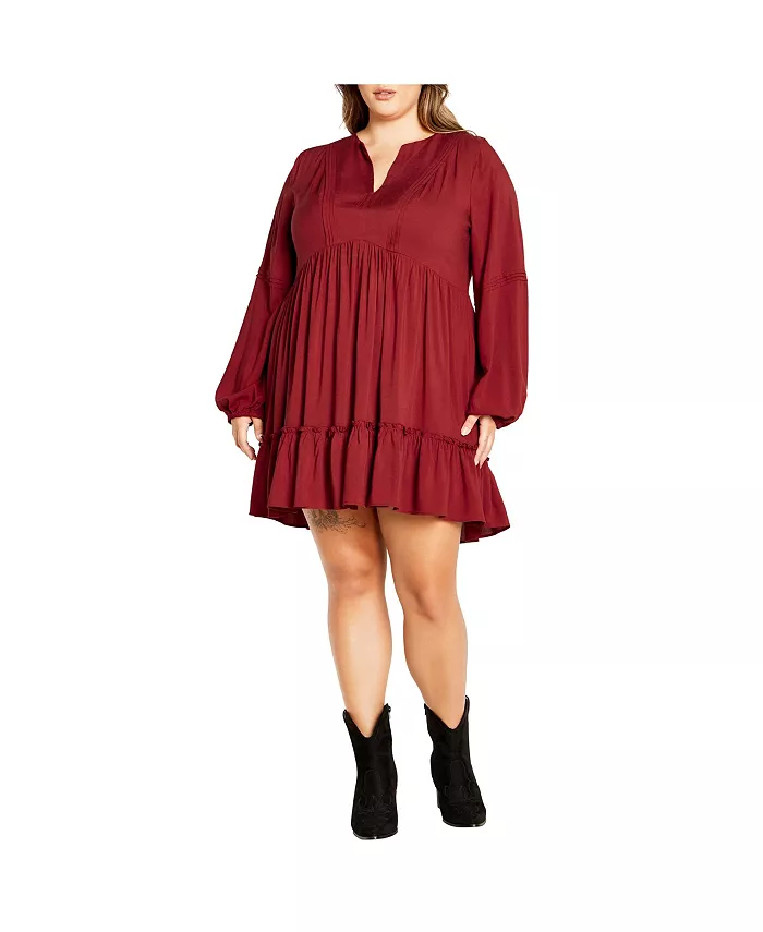 Мини-платье Alinda больших размеров CITY CHIC, красный
Мини-платье Alinda больших размеров CITY CHIC, красный