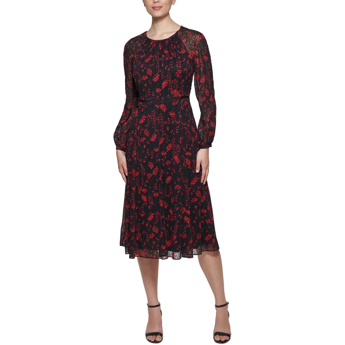 Плюс Женское Шифоновое Иллюзионное Миди Платье Tommy Hilfiger, цвет black/scarlet
Плюс Женское Шифоновое Иллюзионное Миди Платье Tommy Hilfiger, цвет black/scarlet