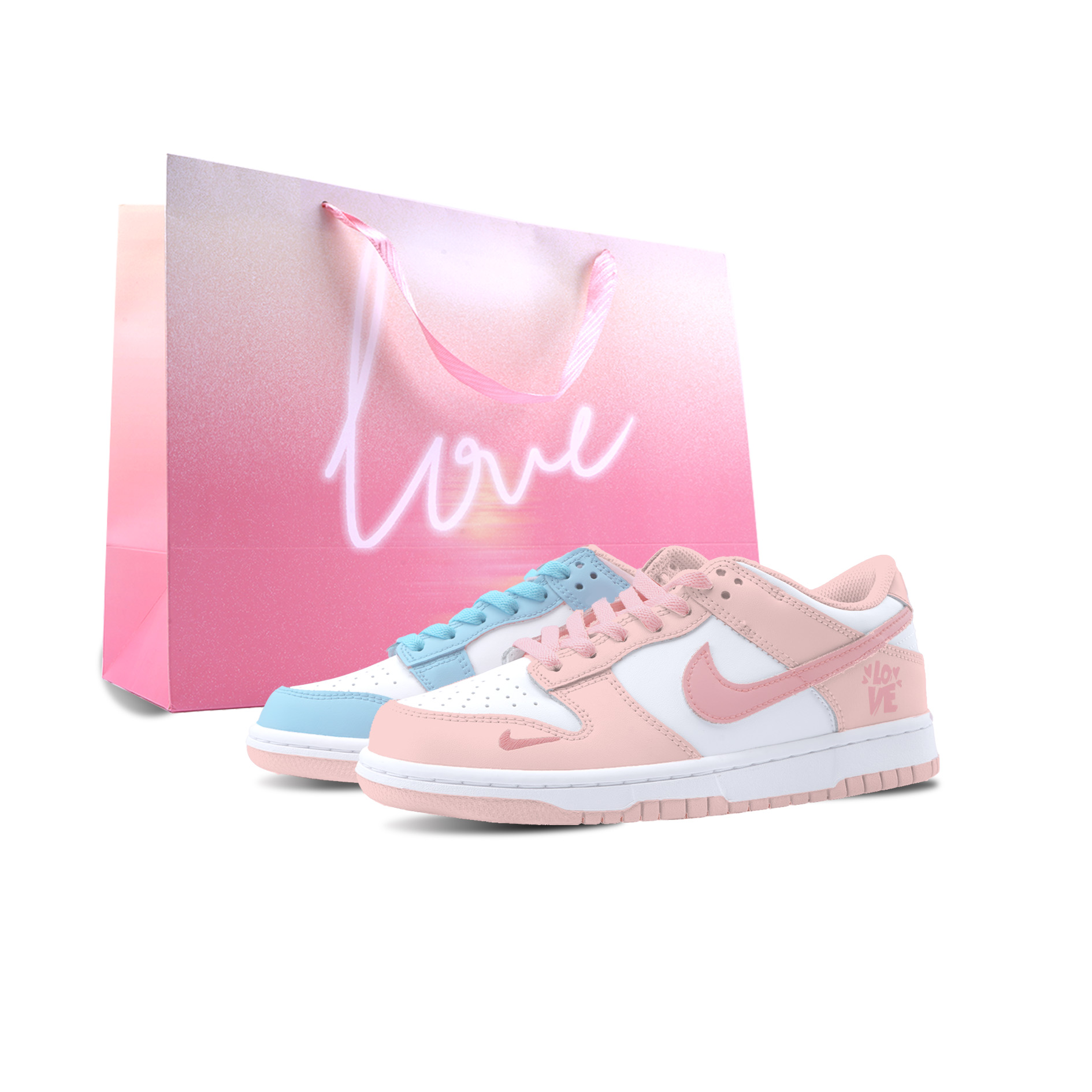 Nike Dunk Sweet Dream Blue Island устойчивые к истиранию низкие детские скейтбординг кроссовки blue pink для подростков
Nike Dunk Sweet Dream Blue Island устойчивые к истиранию низкие детские скейтбординг кроссовки blue pink для подростков