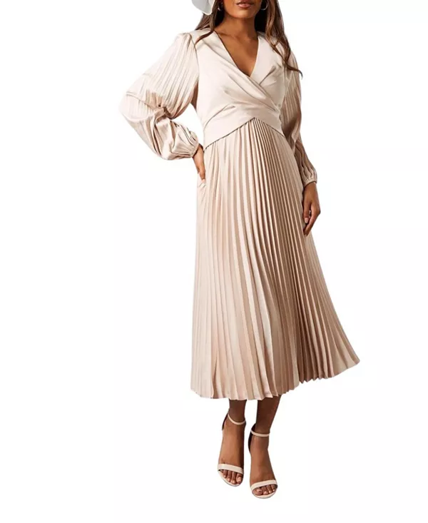 Платье-Миди с короткой плиссированной юбкой Coast, бежевый
Платье-Миди с короткой плиссированной юбкой Coast, бежевый