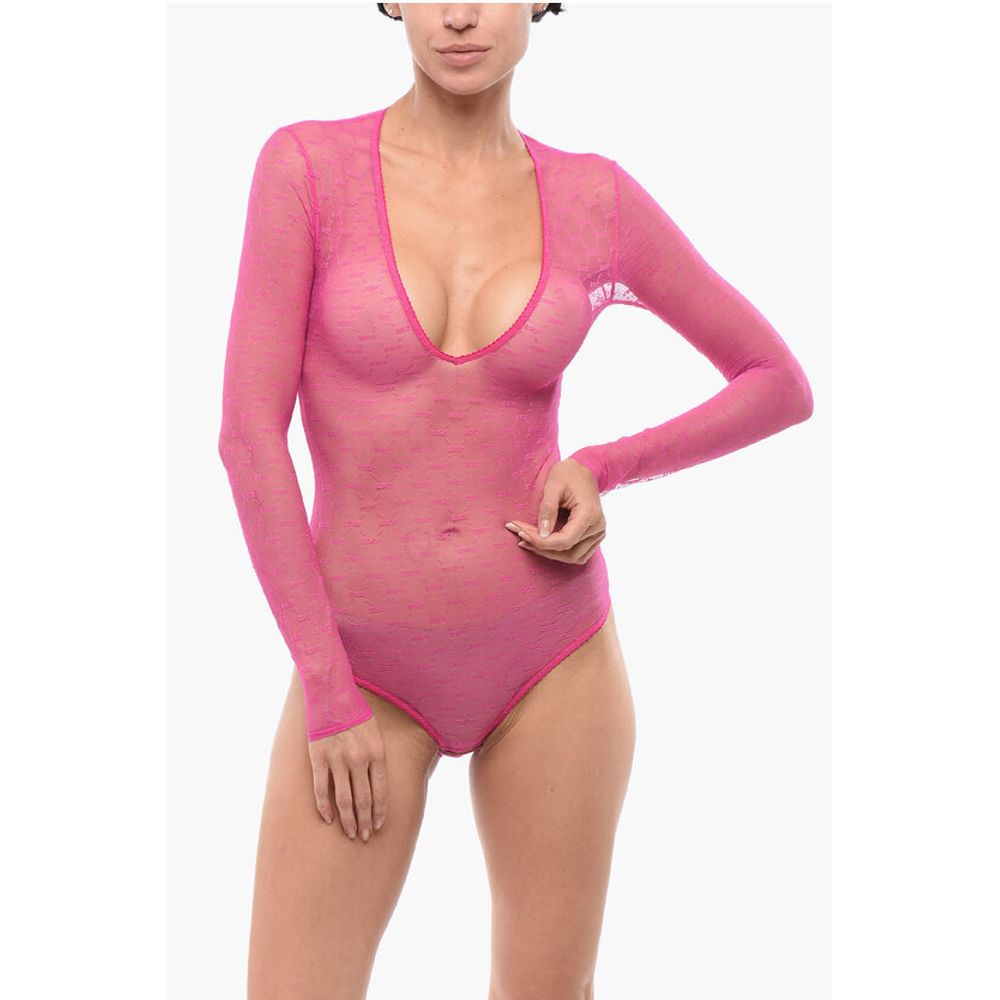 Боди с длинными рукавами и монограммным кружевом Dsquared2, Multicolor
Боди с длинными рукавами и монограммным кружевом Dsquared2, Multicolor