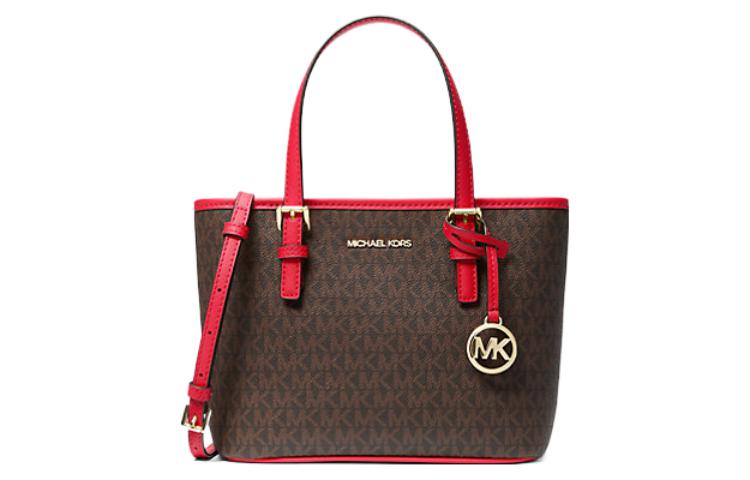 MICHAEL KORS Сумка Jet Set Canvas, шоппер, женская ручная кладь, коричневая и красная
MICHAEL KORS Сумка Jet Set Canvas, шоппер, женская ручная кладь, коричневая и красная