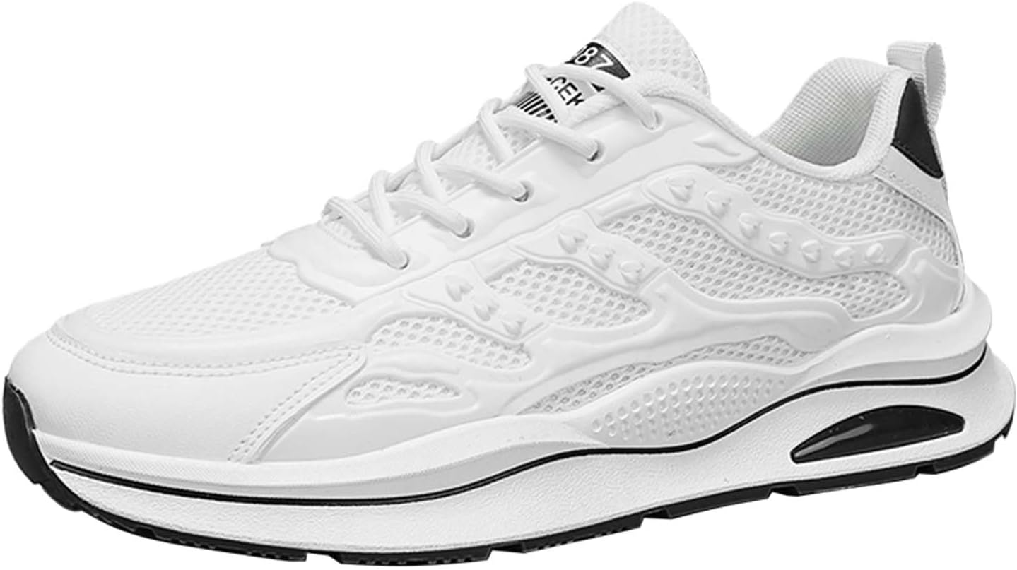 Мужские кроссовки IWIHMIV для бега, дышащие теннисные кеды, противоскользящие, на шнуровке, с плоской подошвой, повседневные удобные спортивные туфли, белый
Мужские кроссовки IWIHMIV для бега, дышащие теннисные кеды, противоскользящие, на шнуровке, с плоской подошвой, повседневные удобные спортивные туфли, белый