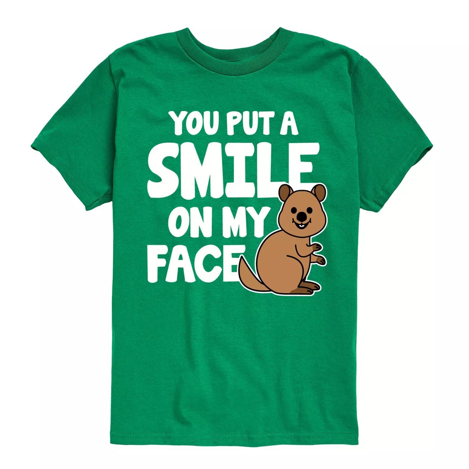 Футболка с рисунком «Ты положил улыбку мне на лицо» для мальчиков 8–20 лет Licensed Character, зеленый
Футболка с рисунком «Ты положил улыбку мне на лицо» для мальчиков 8–20 лет Licensed Character, зеленый