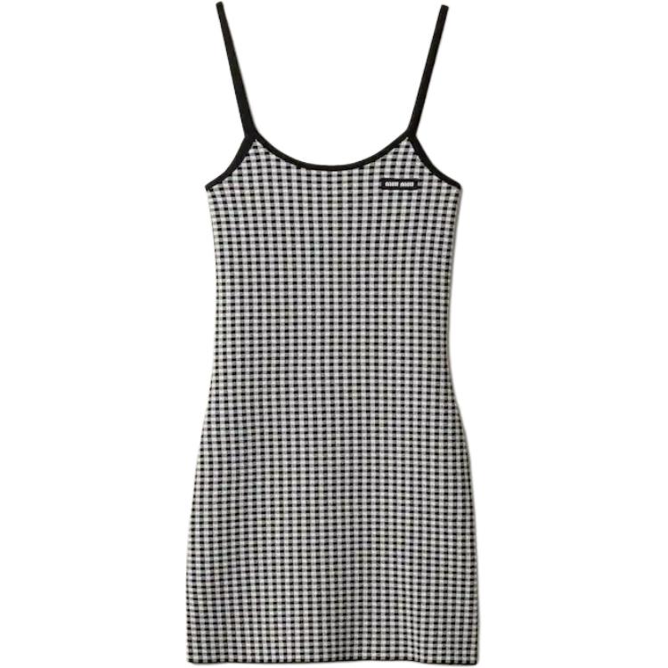 MIU MIU Слиповое платье Women's Black White
MIU MIU Слиповое платье Women's Black White