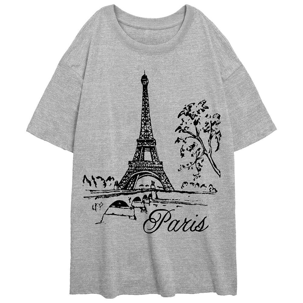 Футболка большого размера с рисунком «Эйфелева башня» для юниоров, цвет Athletic Heather
Футболка большого размера с рисунком «Эйфелева башня» для юниоров, цвет Athletic Heather