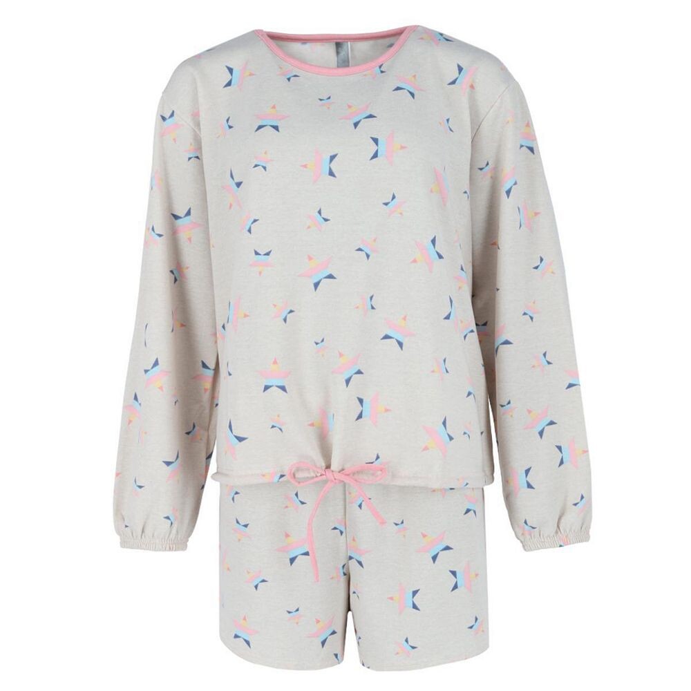 Женский короткий комплект со звездами больших размеров и длинными рукавами PJ Couture, серый
Женский короткий комплект со звездами больших размеров и длинными рукавами PJ Couture, серый