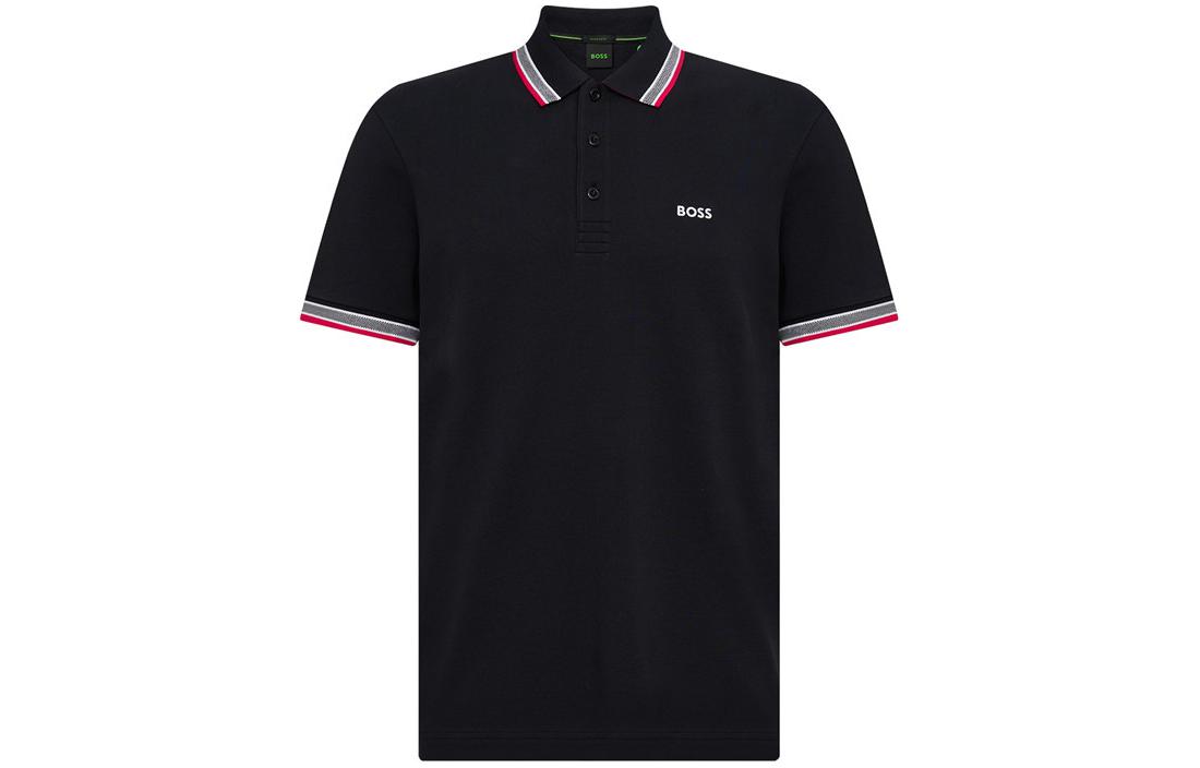 Футболка-поло с полосатыми деталями HUGO BOSS, черный
Футболка-поло с полосатыми деталями HUGO BOSS, черный