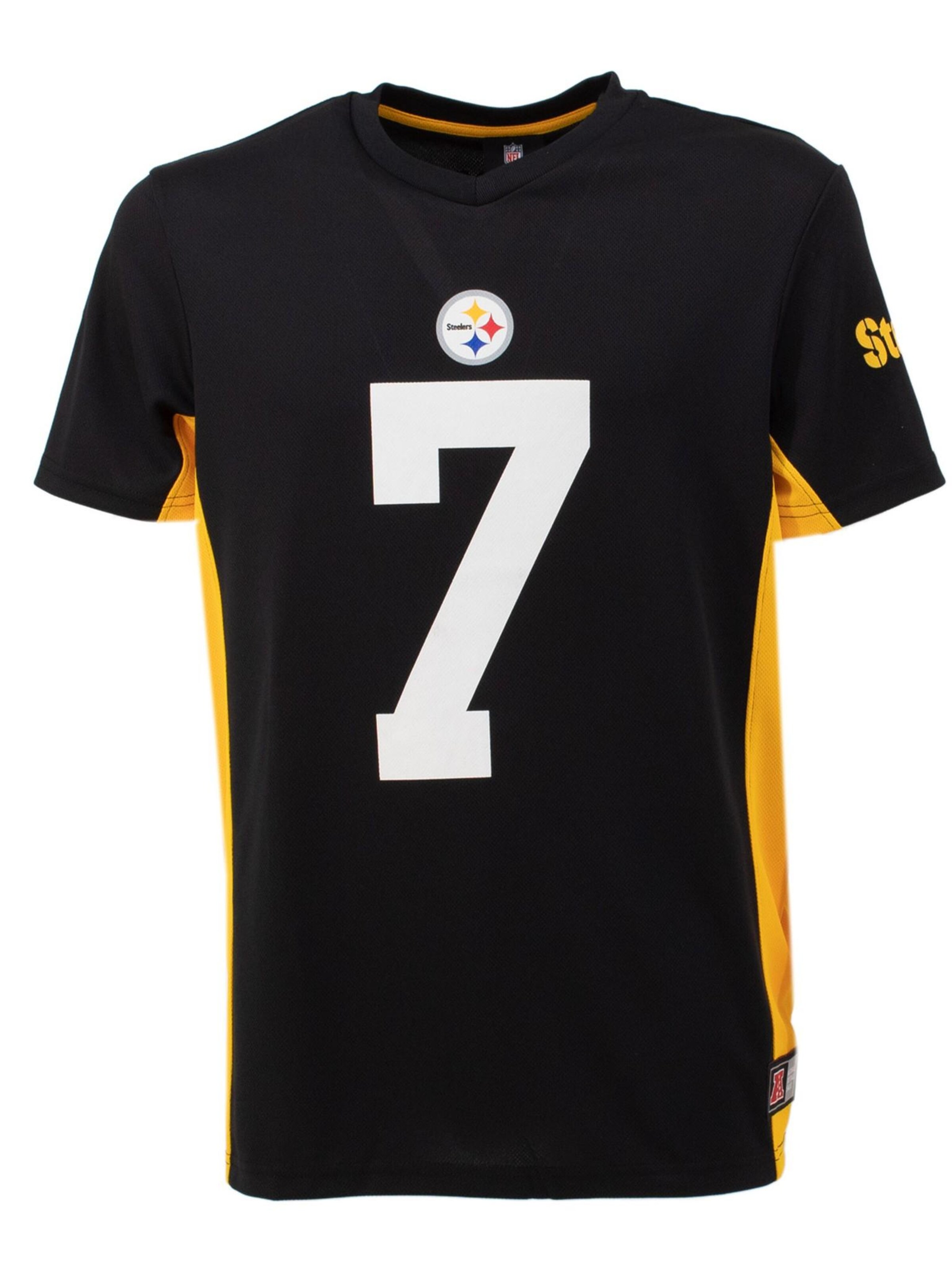 Fanatics Футболка 'NFL Trikot Pittsburgh Steelers Roethlisberger Nr 7' в черном цвете
Fanatics Футболка 'NFL Trikot Pittsburgh Steelers Roethlisberger Nr 7' в черном цвете