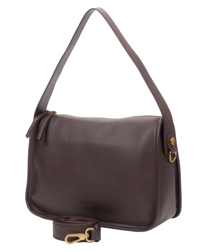 Кожаная сумка с широким ремешком Estro, коричневый
Кожаная сумка с широким ремешком Estro, коричневый