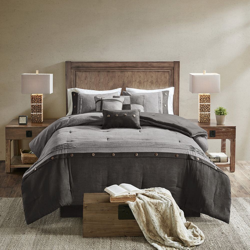 Madison Park Westbrook Комплект одеял из искусственной замши из 7 предметов с декоративными подушками, серый
Madison Park Westbrook Комплект одеял из искусственной замши из 7 предметов с декоративными подушками, серый