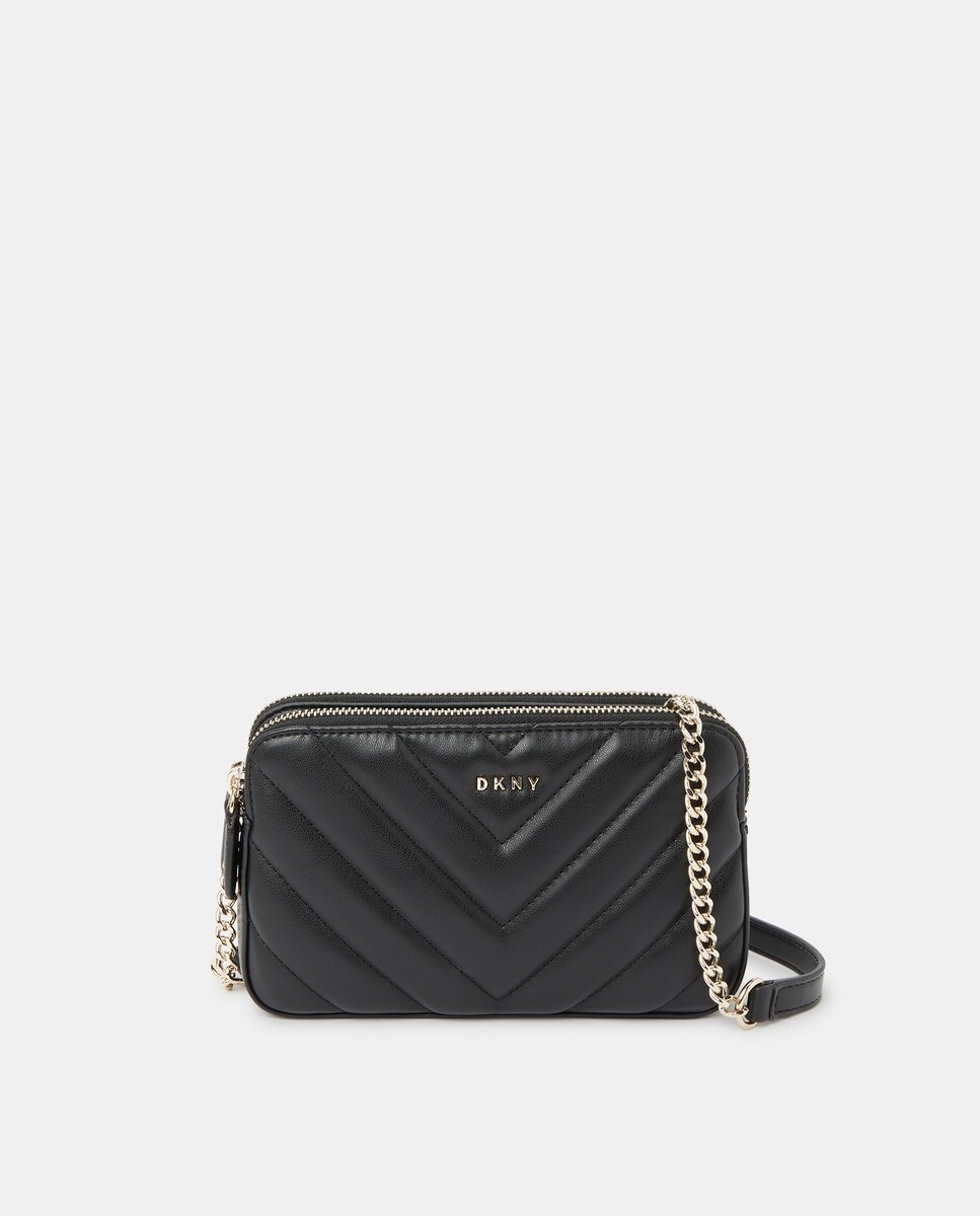 Маленькая черная сумка на плечо с мягкой подкладкой и двумя отделениями DKNY, черный
Маленькая черная сумка на плечо с мягкой подкладкой и двумя отделениями DKNY, черный