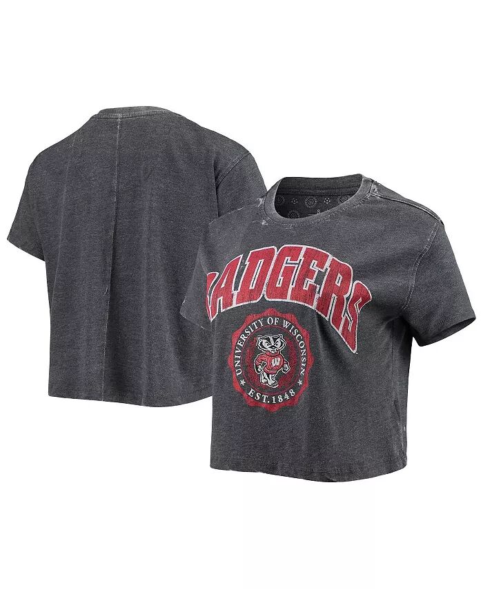Женская укороченная футболка Wisconsin Badgers Edith Vintage-Like Burnout Crop с черными вставками Pressbox
Женская укороченная футболка Wisconsin Badgers Edith Vintage-Like Burnout Crop с черными вставками Pressbox
