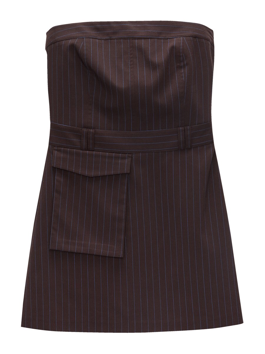 Платье Pull&Bear, коричневый 
Платье Pull&Bear, коричневый