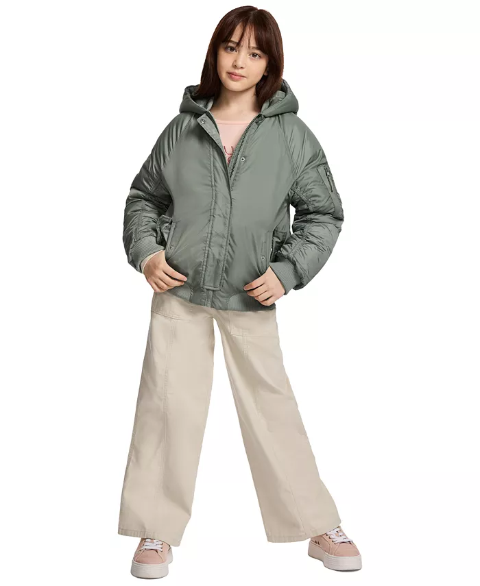 Детская худи-куртка-бомбер с длинным рукавом для девочек 7-16 лет Calvin Klein, серый
Детская худи-куртка-бомбер с длинным рукавом для девочек 7-16 лет Calvin Klein, серый