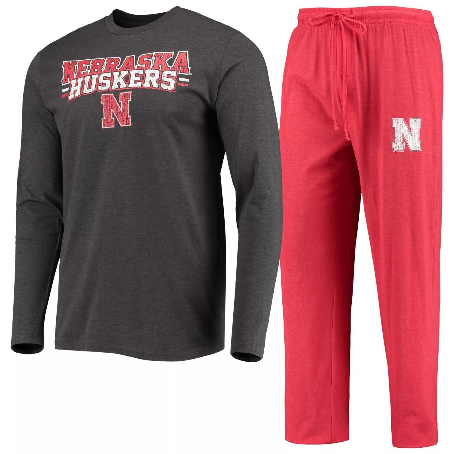 Мужская футболка Concepts Sport Scarlet/Heared Charcoal Nebraska Huskers Meter, футболка с длинными рукавами и брюки, комплект для сна 
Мужская футболка Concepts Sport Scarlet/Heared Charcoal Nebraska Huskers Meter, футболка с длинными рукавами и брюки, комплект для сна